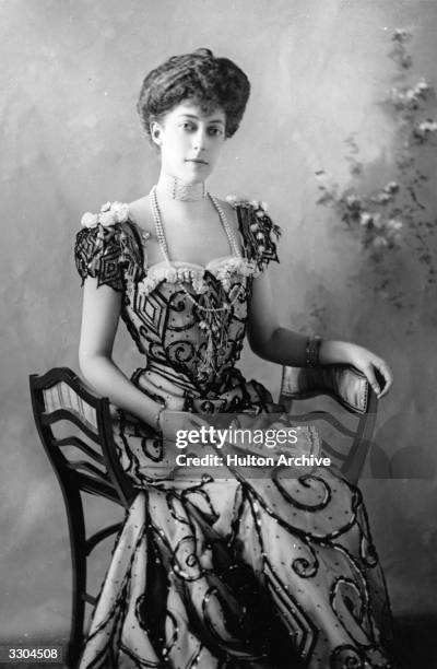 Princess Victoria, , one of the three daughters of King Edward VII and Queen Alexandra.