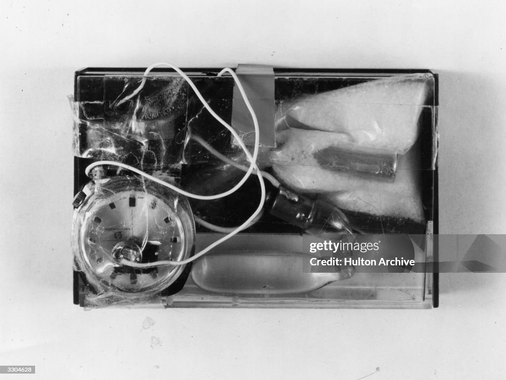 Define Incendiary Device A close-up of an incendiary device made by the IRA. Issued by ...