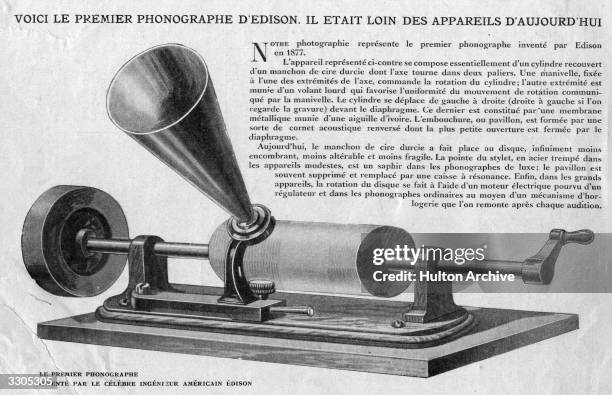 Thomas Edison Machine Inventions 150 Phonograph Machine Stock Photos, High-Res Pictures, and Images ...