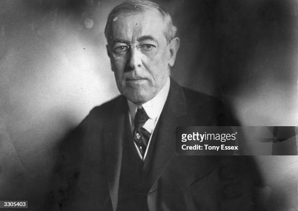 The 28th President of the United States Woodrow Wilson .