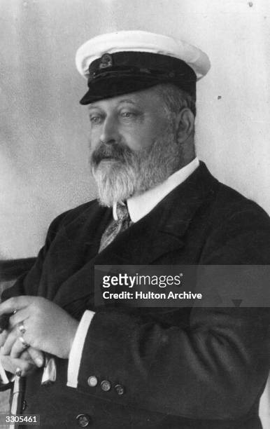 King Edward VII, , who ascended the British throne in 1901 on the death of his mother, Queen Victoria.