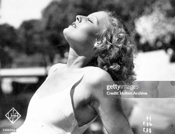 British actress Lilian Harvey , who appeared in such films as 'Happy Ever After' as well as several German productions.