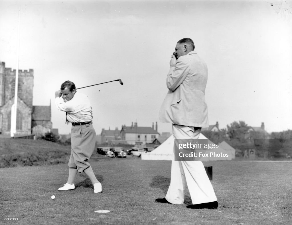 Photographing Golfer