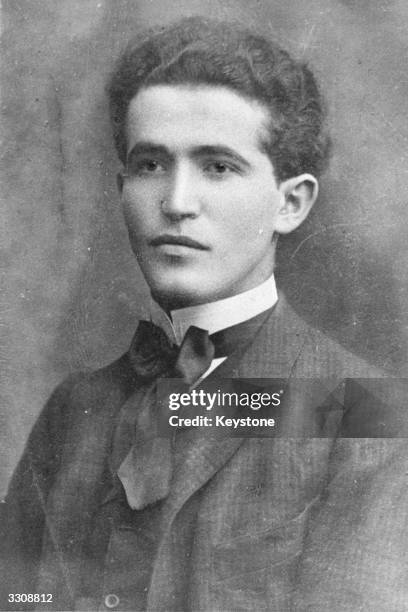 Polish-born Israeli statesman David Ben Gurion as a young man. Ben-Gurion became the first Prime Minister of the state of Israel.