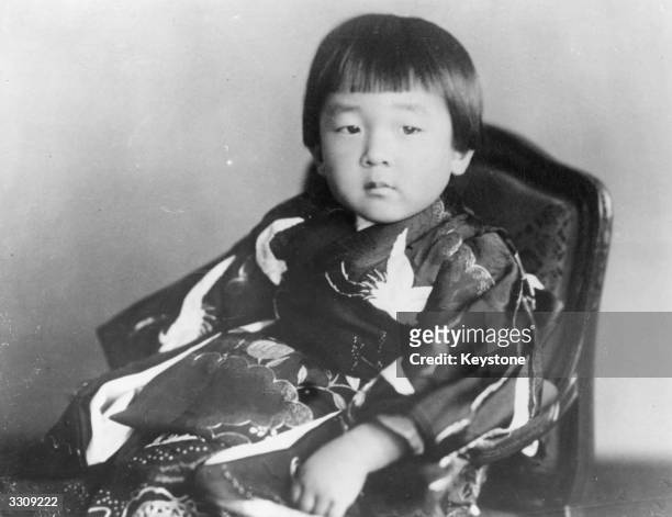 The Japanese Crown Prince, Akihito, on his third birthday. He became Emperor of Japan in 1989.