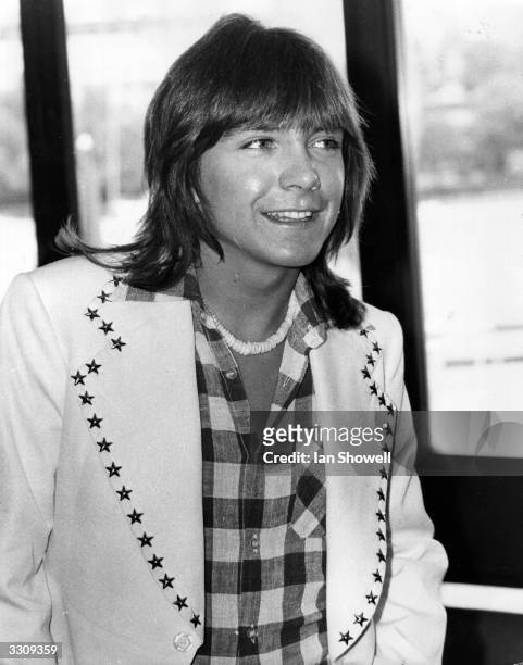 American pop star David Cassidy at a press conference in the LWT studios on the South Bank, London.