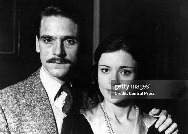 Actor Jeremy Irons with actress Diana Quick.