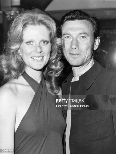 Actor Laurence Harvey , the original Joe Lampton in the film 'Room at the Top', with his wife Paulene Stone.