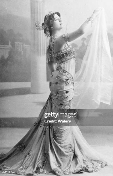 The infamous Dutch spy Mata Hari, real name Margarete Geertruida Zelle who was born in Leeuwarden and became a dancer in France is performing the...