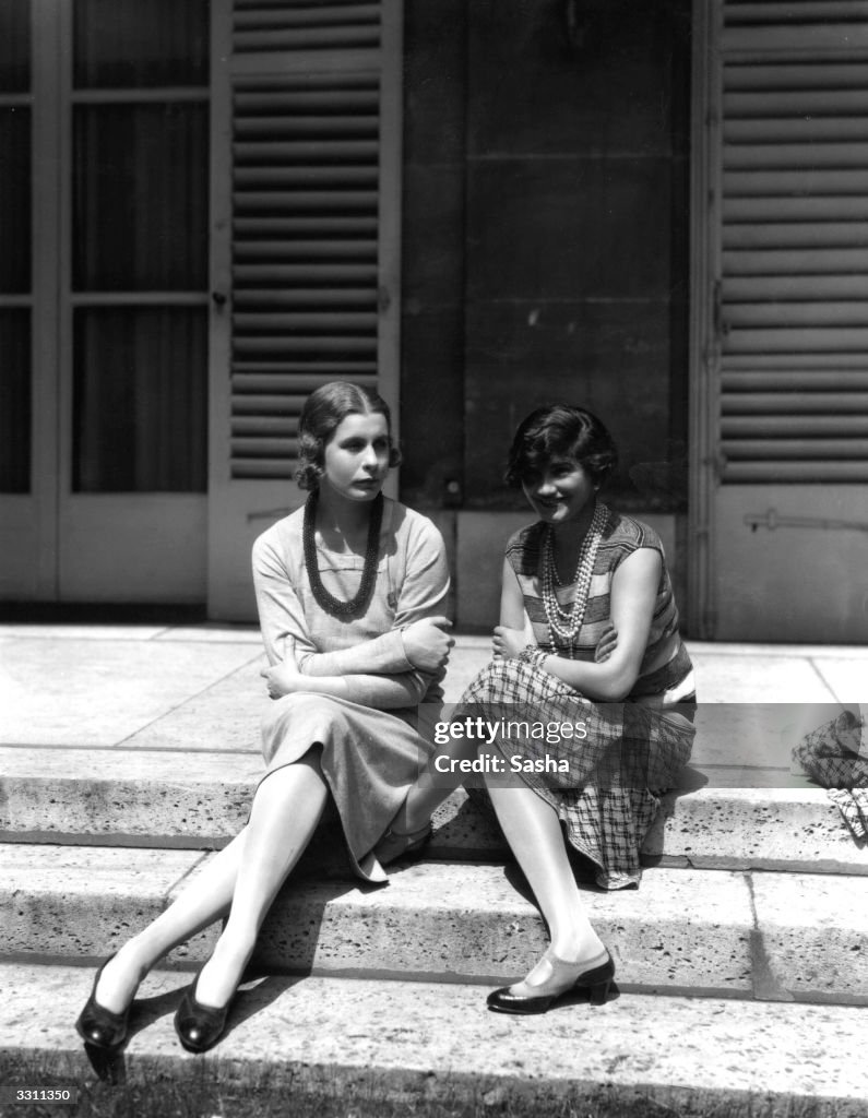 French fashion designer Coco Chanel with Lady Abdy at Fanbourg St News  Photo - Getty Images