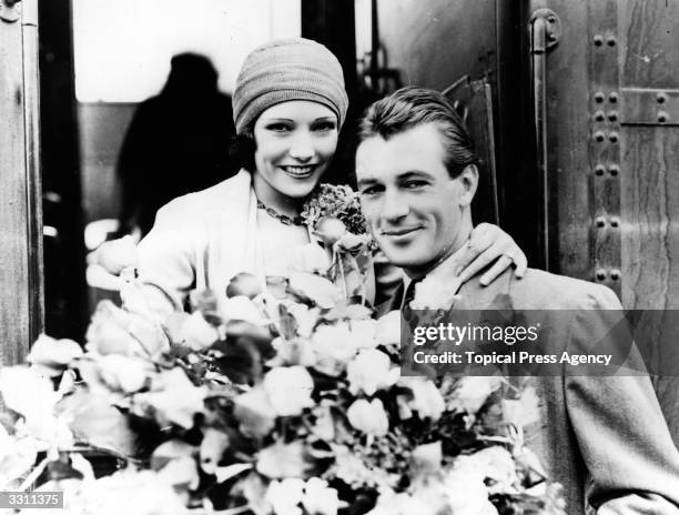 Film stars Lupe Velez and Gary Cooper .