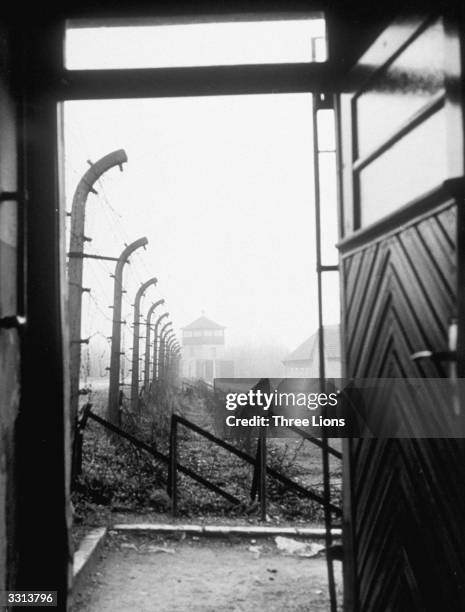 General view of Buchenwald concentration camp.