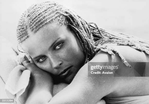 Actress Bo Derek, star of the comedy film '10'.