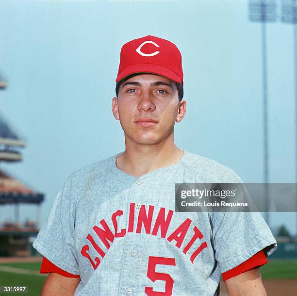 Catcher Johnny Bench of the Cincinnati Reds poses for a portrait circa 1967-83.