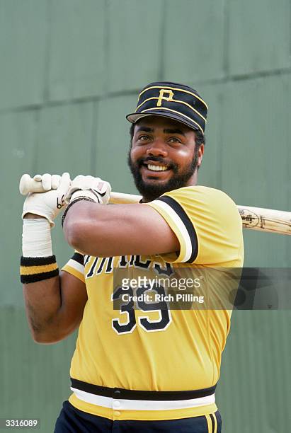 Dave Parker of the Pittsburgh Pirates poses for a portrait circa 1973-1983 at Three Rivers Stadium in Pittsburgh, Pennsylvania.