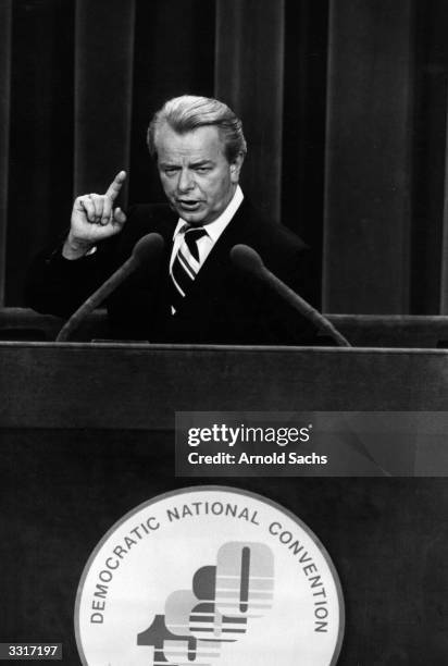 Senate Majority Leader Robert C Byrd at the Democratic National Convention.