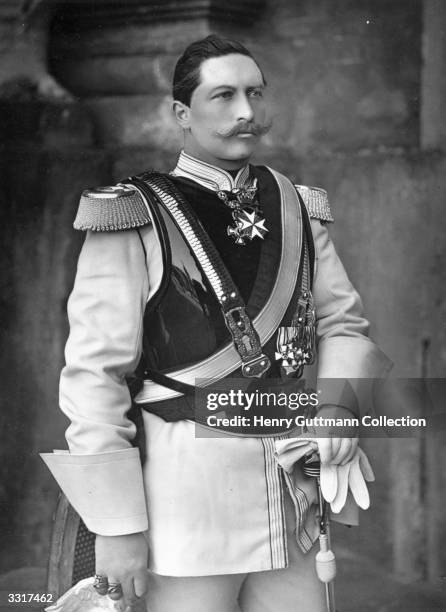 Wilhelm II , third German emperor and ninth king of Prussia , as crown prince.