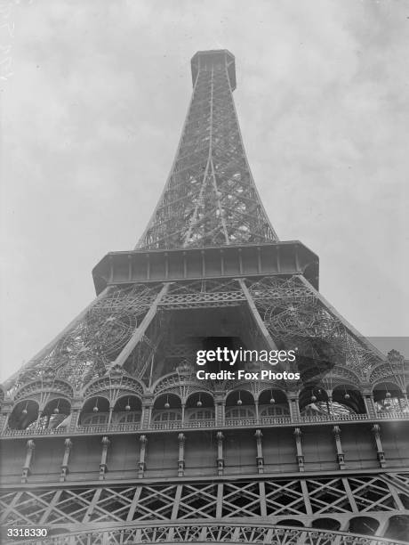 The Eiffel Tower designed by Gustave Eiffel and erected in 1887 - 1889) in the Champs-de-Mars for the Paris exhibition of 1889. It was the tallest...