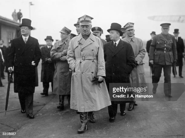 Polish Premier, Wladyslaw Sikorski , and Ambassador Count Edward Raczynski , arriving in London from Paris for a three day official visit as a guest...