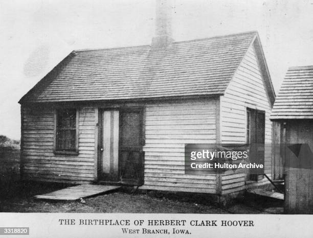 The birthplace of Herbert Hoover , the 31st President of the United States, in West Branch, Iowa.