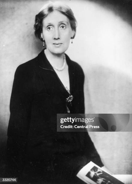 English critic, novelist and essayist Virginia Woolf .