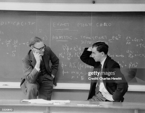 Mathematician Compton Rennie and experimental physicist Peter Mummery discuss Britain's atomic power developments at Harwell. Compton heads the team...