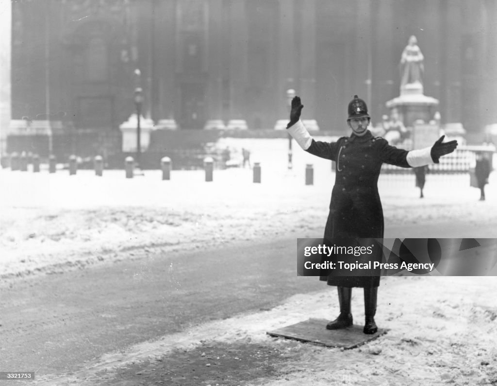 Snow Policeman