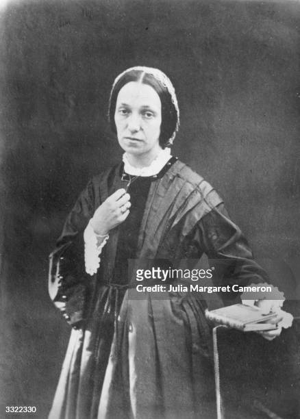 Self portrait of the British pioneer of photography Julia Margaret Cameron .