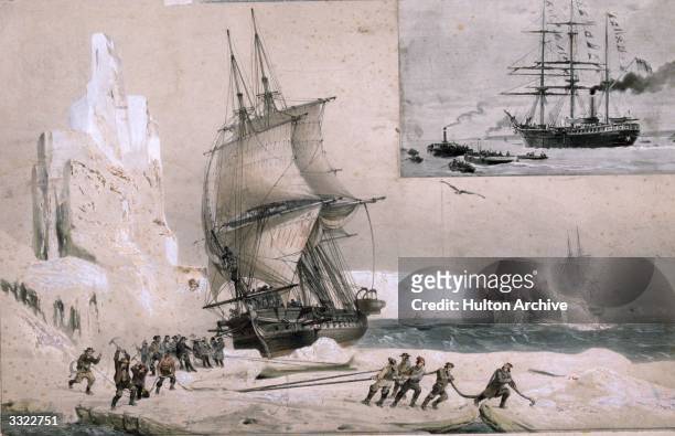 The departure of the 'Southern Cross' on the French Antarctic expedition from Tasmania .