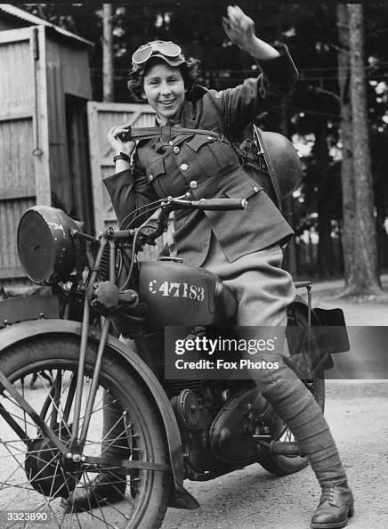 Matthew Despatch Rider A despatch rider with the ATS . News Photo - Getty Images