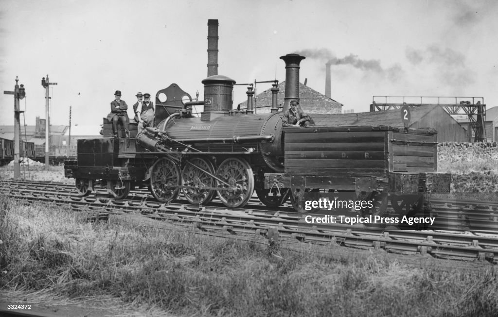 1845 Train The 1845 Derwent locomotive in the Railway Centenary procession. News ...