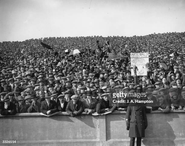 The crowd at the FA Cup semi-final between Arsenal and Hull City at Elland Road.