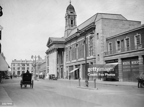 The Town Hal at Peterborough, Cambridgeshire.