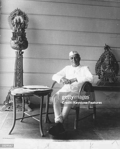 Indian statesman and prime minister Jawaharlal Nehru , known as Pandit .