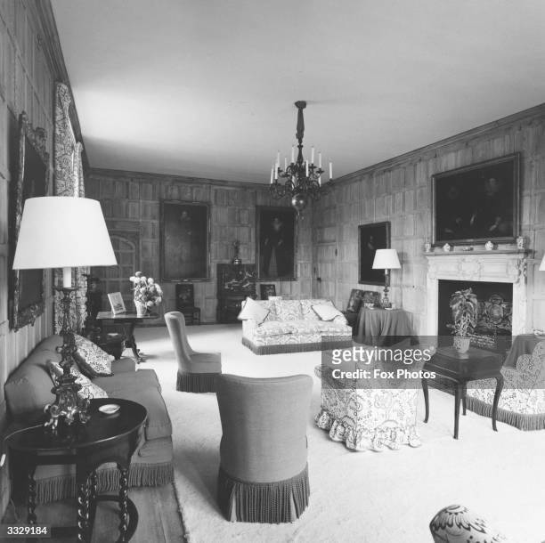 The Hawtrey Room at Chequers in the Chiltern Hills, Buckinghamshire, the official country residence of the British prime minister.