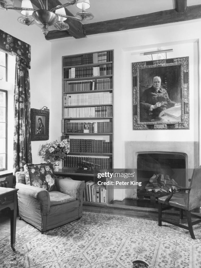 Chartwell Library The library at Chartwell, home of former British prime minister Sir ...