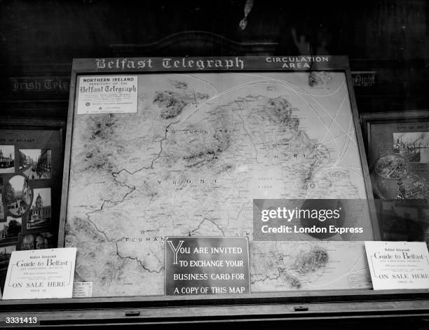 Belfast Telegraph map of Northern Ireland.