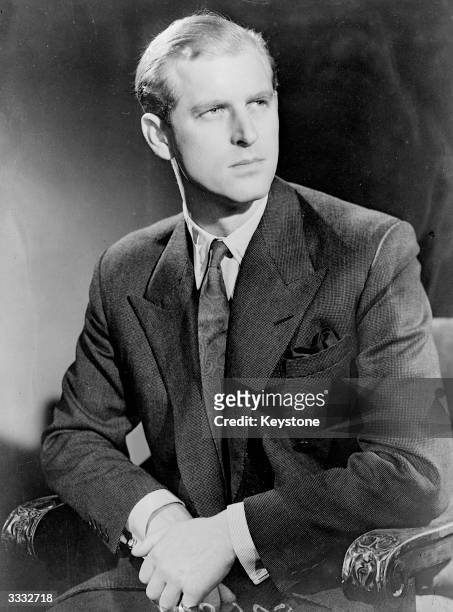 Lieutenant Philip Mountbatten, later HRH the Duke of Edinburgh, 19th November 1947.