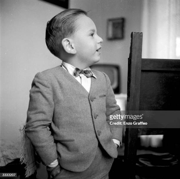 Four-year-old Italian child prodigy Gigino Solana, who possesses an amazing memory and a working knowledge of the sciences.
