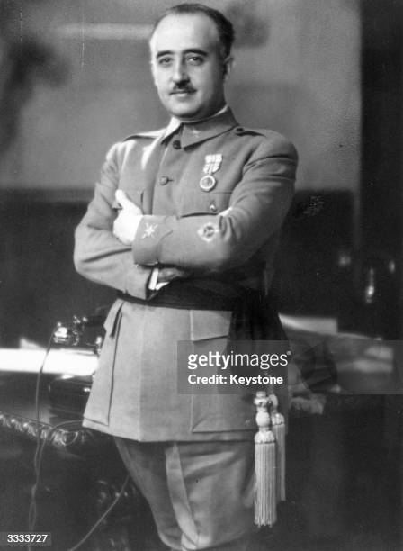 Spanish military dictator General Francisco Franco .