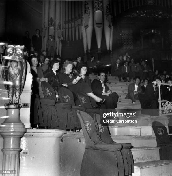 The audience at the Lecture Hall of the City Museum, Leeds, during a 'Sunshine Service'. Talks by Michael Malone, Stella Crown and David Alcock are...