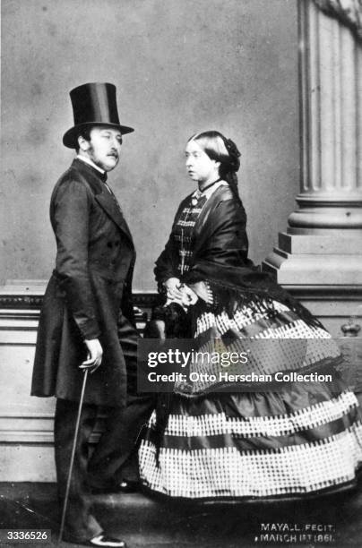Queen Victoria with her husband, the Prince Consort, Albert.