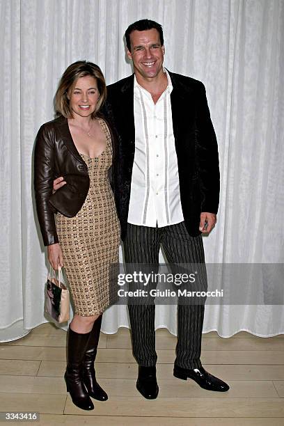 Actor David James Elliott and wife Nanci Chambers attend Paramount Network Television and CBS, 200 Episodes Celebration Party of JAG, at The...