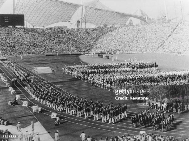The opening ceremony at the West German Olympics in Munich.