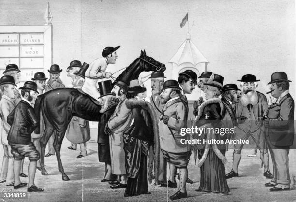 The Prince of Wales with the Duchess of Manchester and The Dowager Duchess of Montrose , and the Duke of Portland, Lord Hastings, The Marquis of...