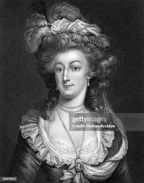 Marie Antoinette , queen of France. Original Artwork: Engraving by T W Harland after original work by Benezack.