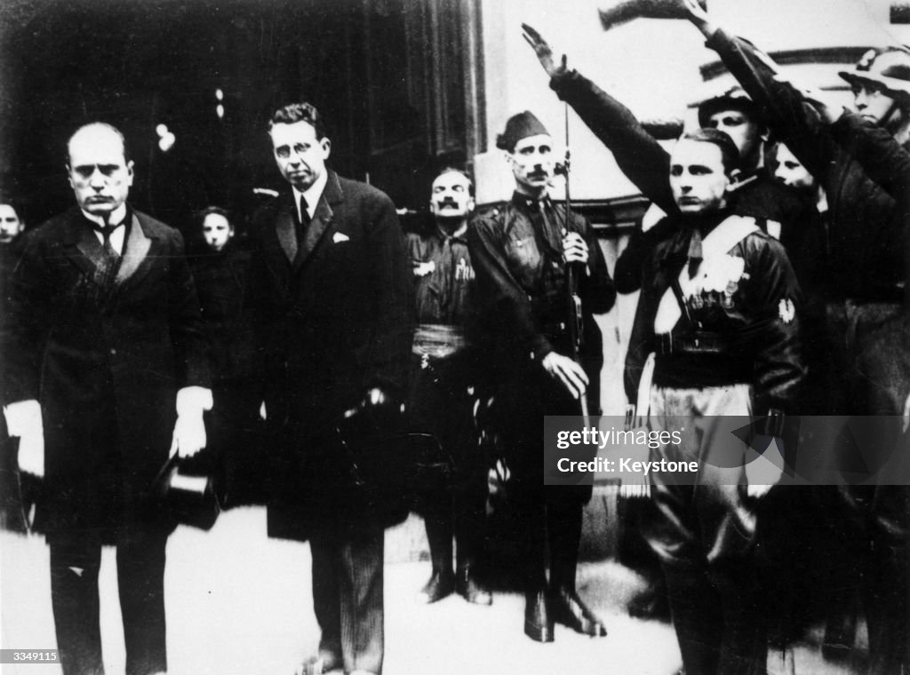 Mussolini At Palace