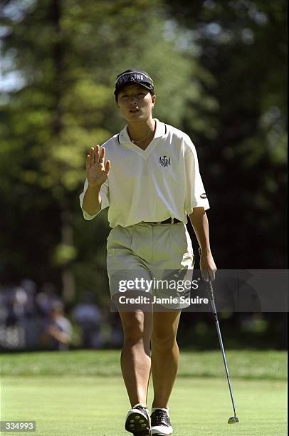 Se Ri Pak of South Korea in action during the Du Maurier Classic at the Essex Golf & Country Club in Lasalle, Ontario, Canada. Mandatory Credit:...