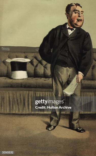 George Cavendish-Bentinck MP . Conservative MP known as 'Little Ben'. Vanity Fair - Statesman No 101 - Little Ben - pub. 1871 Original Artist - Coide