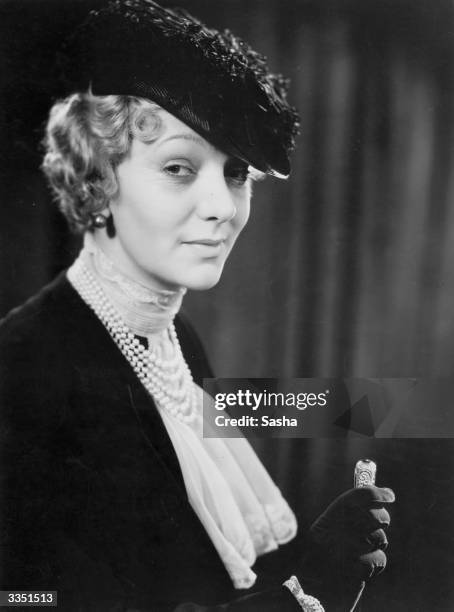 British actress Gertrude Lawrence in the play 'Hervey House' at His Majesty's Theatre, London.